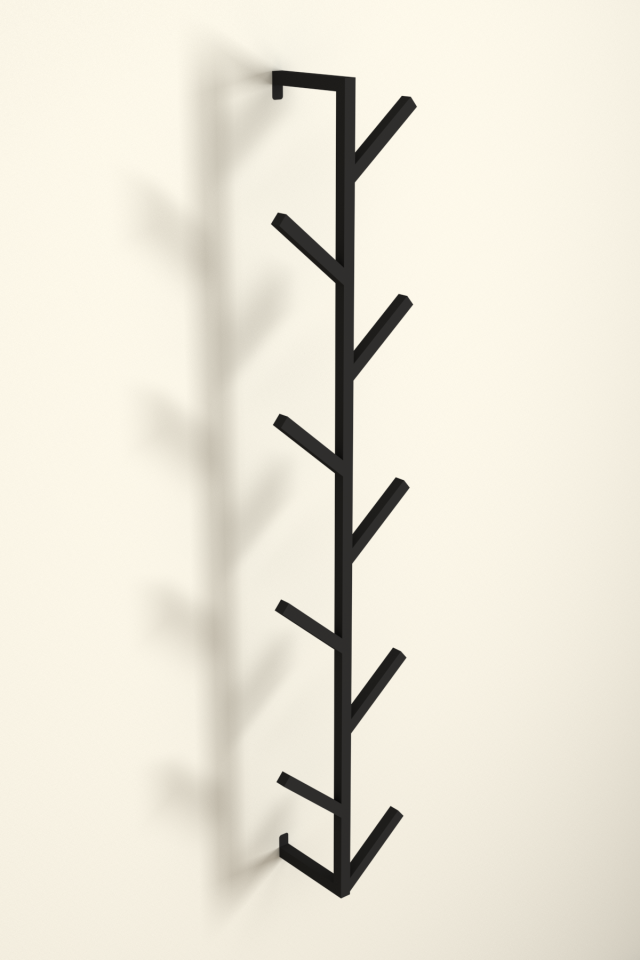 9 Kollu Antre Hol Metal Askılık - Çanta Şal Mont Havlu Bornoz Çok Amaçlı Fidan Askılığı