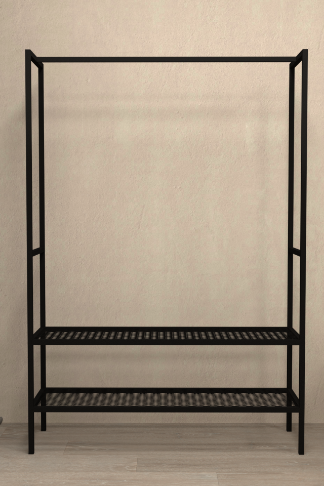 Metal Gardırop Açık Elbise Askılığı