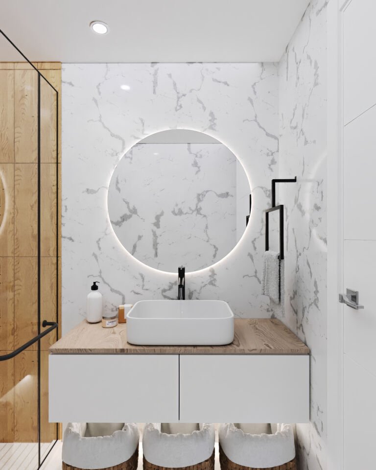 Modern Havlu Askısı Kare Duvar Tipi Havluluk