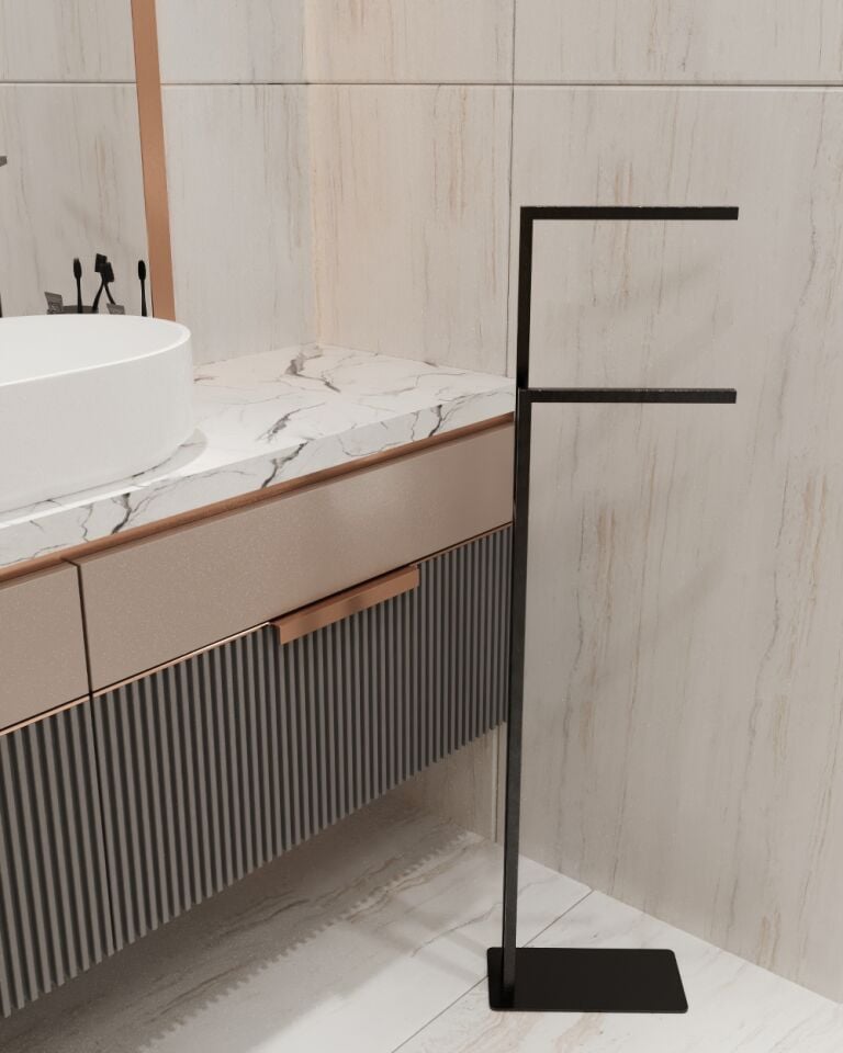 Metal Ayaklı Havluluk Kağıt Havlu Askısı