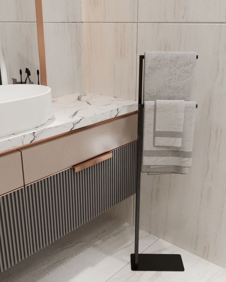 Metal Ayaklı Havluluk Kağıt Havlu Askısı