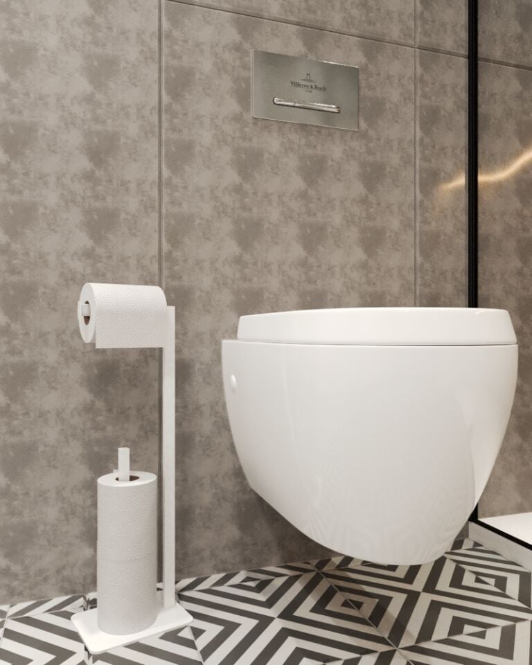 Tuvalet Kağıtlığı Yedekli Özel Tasarım Devrilmez