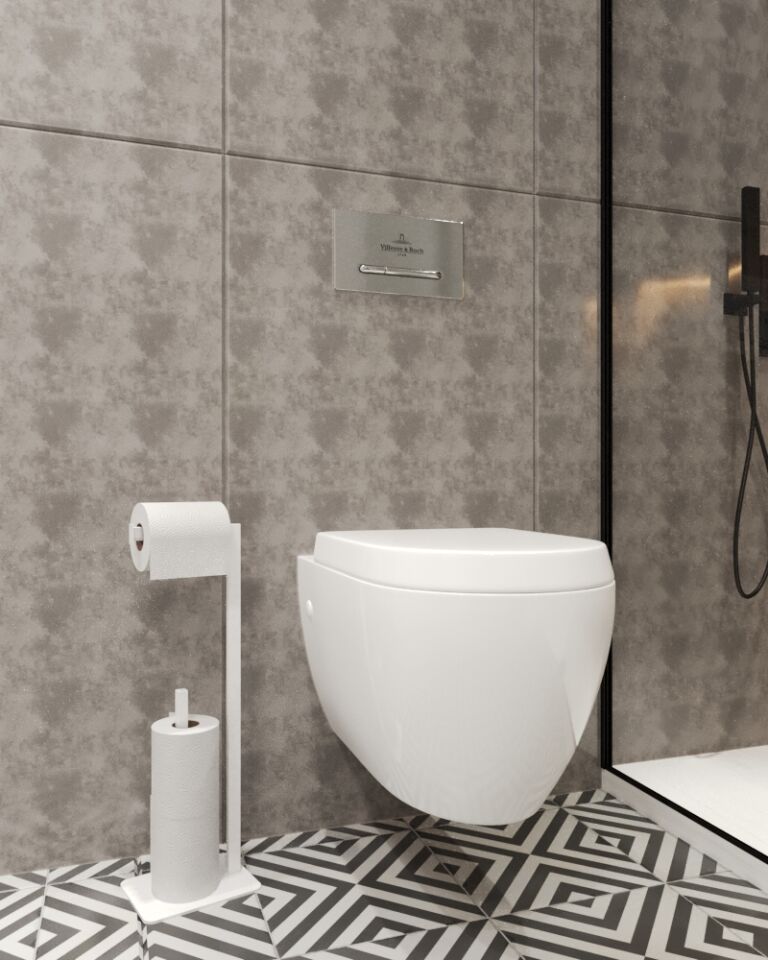 Tuvalet Kağıtlığı Yedekli Özel Tasarım Devrilmez