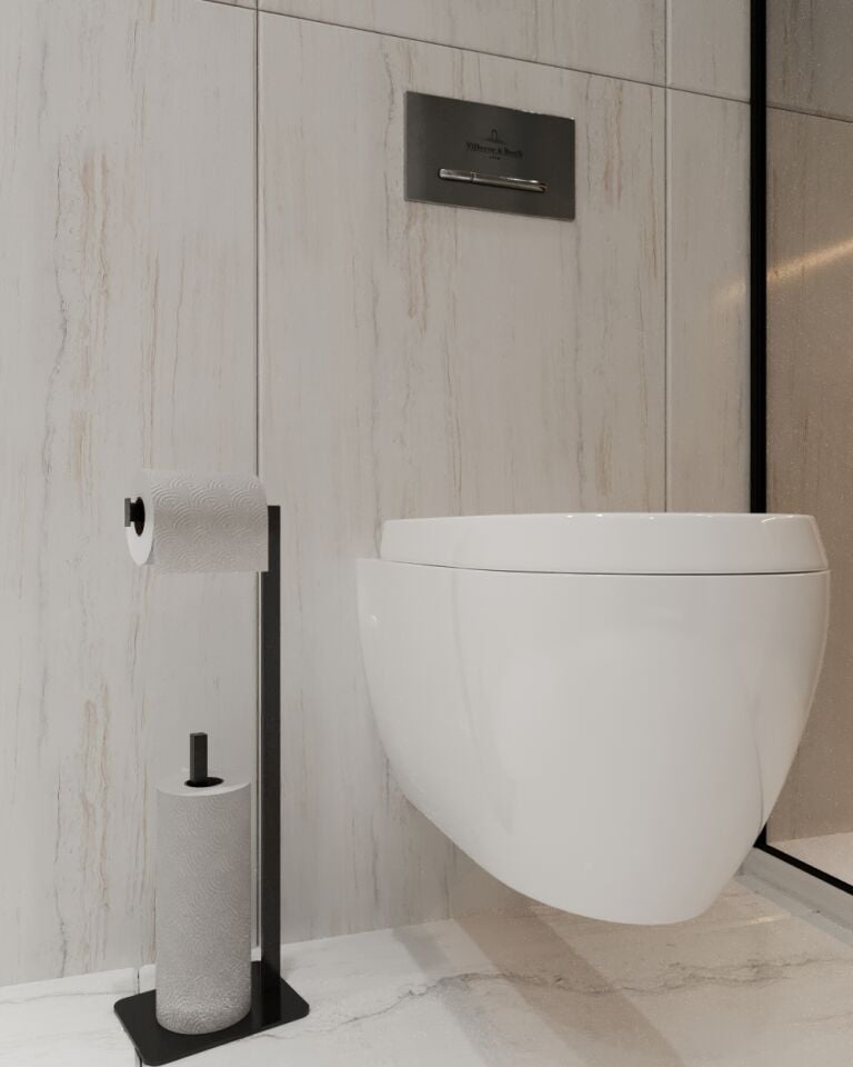 Tuvalet Kağıtlığı Yedekli Özel Tasarım Devrilmez