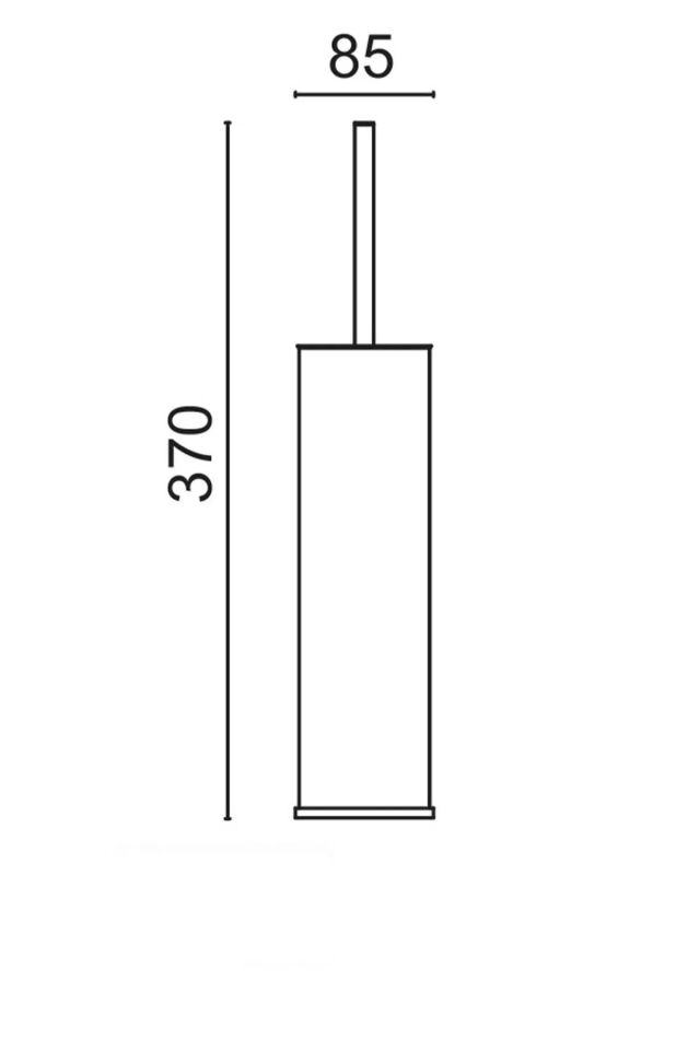 Paslanmaz Metal Siyah Tuvalet Fırçası - Şık ve Fonksiyonel Klozet Fırçası