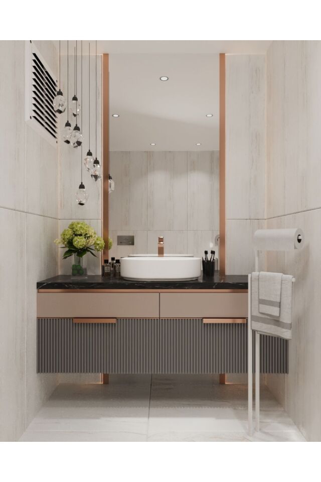 Metal Ayaklı Havluluk Kağıt Havlu Askısı Beyaz