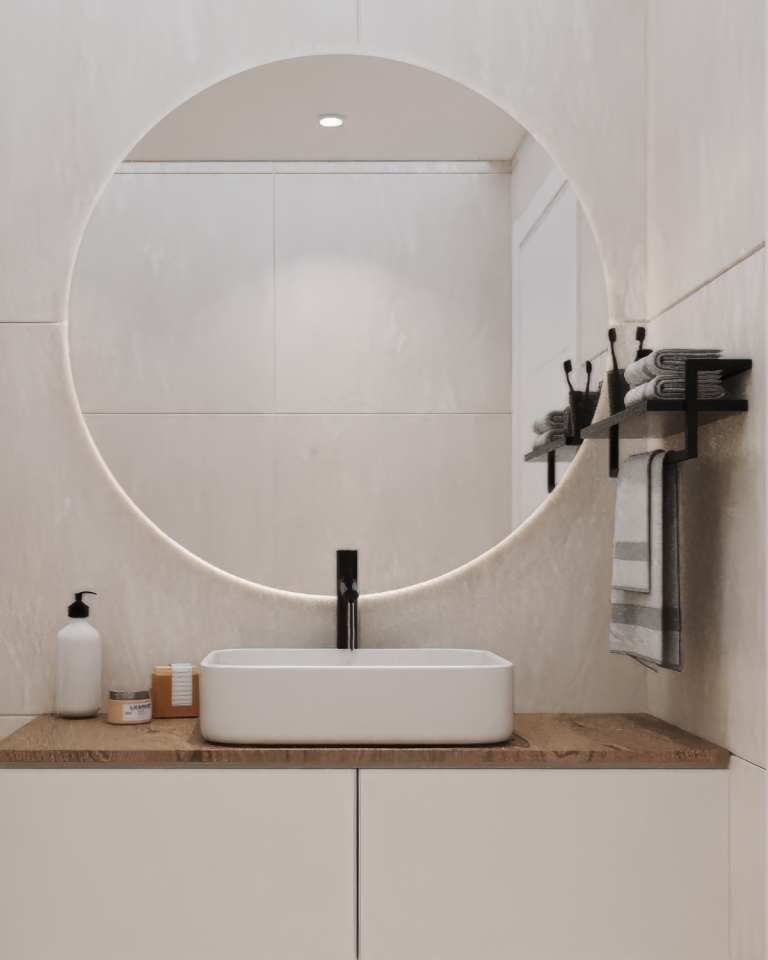 Havluluk Raflı Modern Havlu Askısı Siyah - Siyah