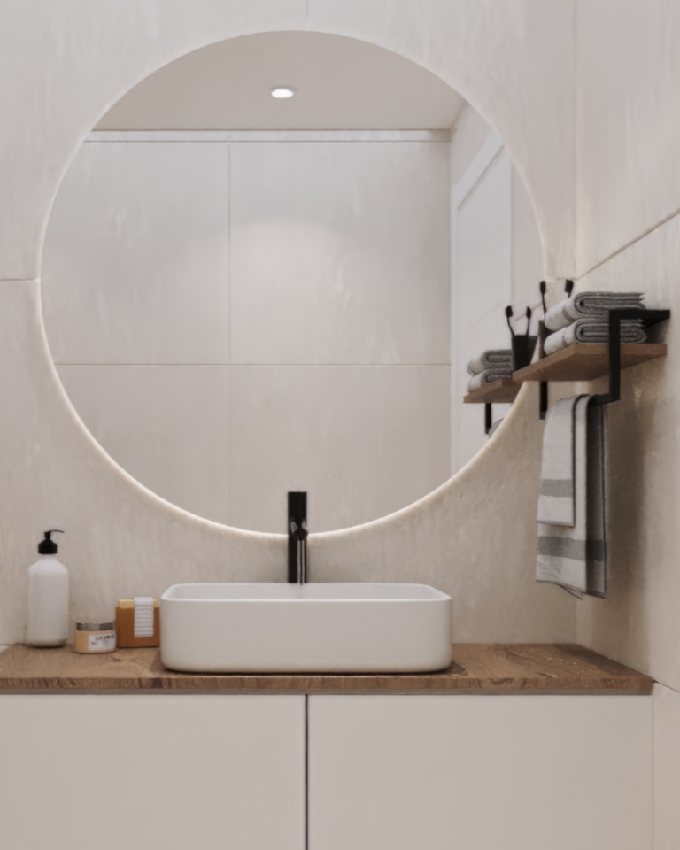 Havluluk Raflı Modern Havlu Askısı Siyah - Ud